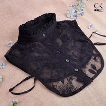 Fake coat collar big code false collar 200 catty women 100 hitch lotus leaf lace lace dress upright sweater decoration collar autumn and winter