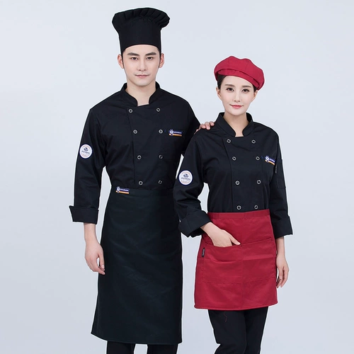 Рабочая одежда шеф -повара, мужская осенняя и зимняя одежда с длинным рукава