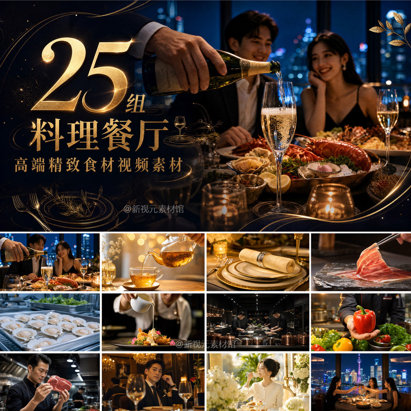 4K High-End Western Food Feast Michelin Chef's Exquisite Cuisine Dinner Party High-End Western Food Cocktail Party Video Footage 4K High-End Western Food Feast Michelin Chef's Exquisite Cuisine Dinner Party High-End Western Food Cocktail Party Video Footage