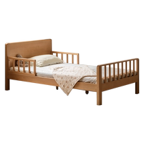 Genji Muyu special solid wood guardrails for childrens spliced ​​beds removable bedside baffles baby anti-fall and anti-fall fences