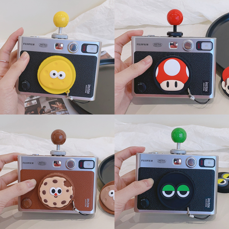 Multi-Color Cartoon Silicone Lens Cover for Fujifilm Instax Mini Evo Camera Protection Multi-Color Cartoon Silicone Lens Cover for Fujifilm Instax Mini Evo Camera Protection