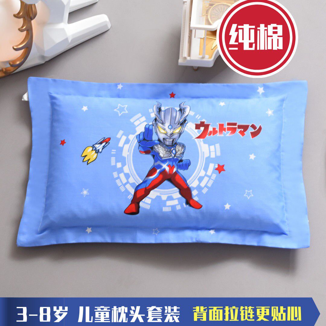 Children Pillow All-cotton Pillowcase Kindergarten Pillow Core Baby Ottman All Season Universal Kid Pure Cotton Pillow Headgear
