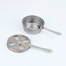 Solid alcohol cup special fuel box winter alcohol bowl round alcohol stove cup grilled fish covered base iron box