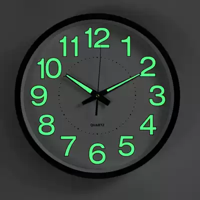 Hot selling home home luminous glowing clock silent silent bedroom office living room creative personality clock