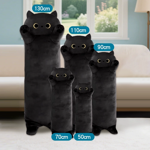 Шелковая кукла, подушка подходит для мужчин и женщин, плюшевая игрушка для сна, кот