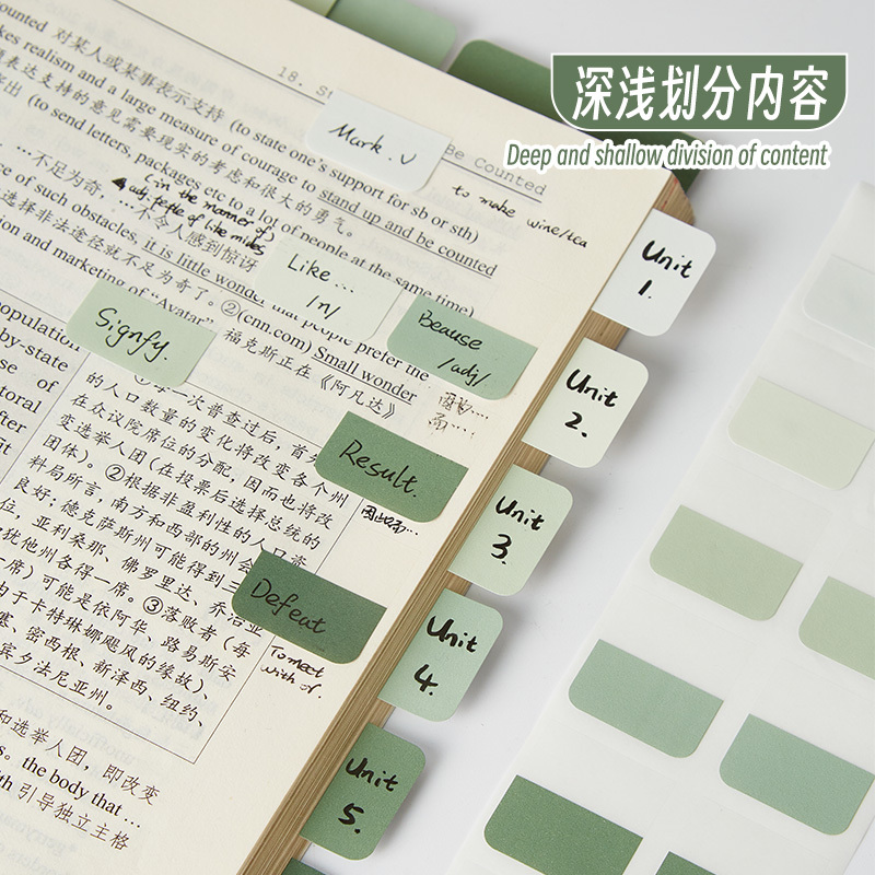 High School and Middle School Students' High-Quality Index Tabs, Writable Sticky Notes, Transparent Writable Quick-Drying Bookmarks, Search and Classification Marking Labels, Strong Adhesive Stickers
