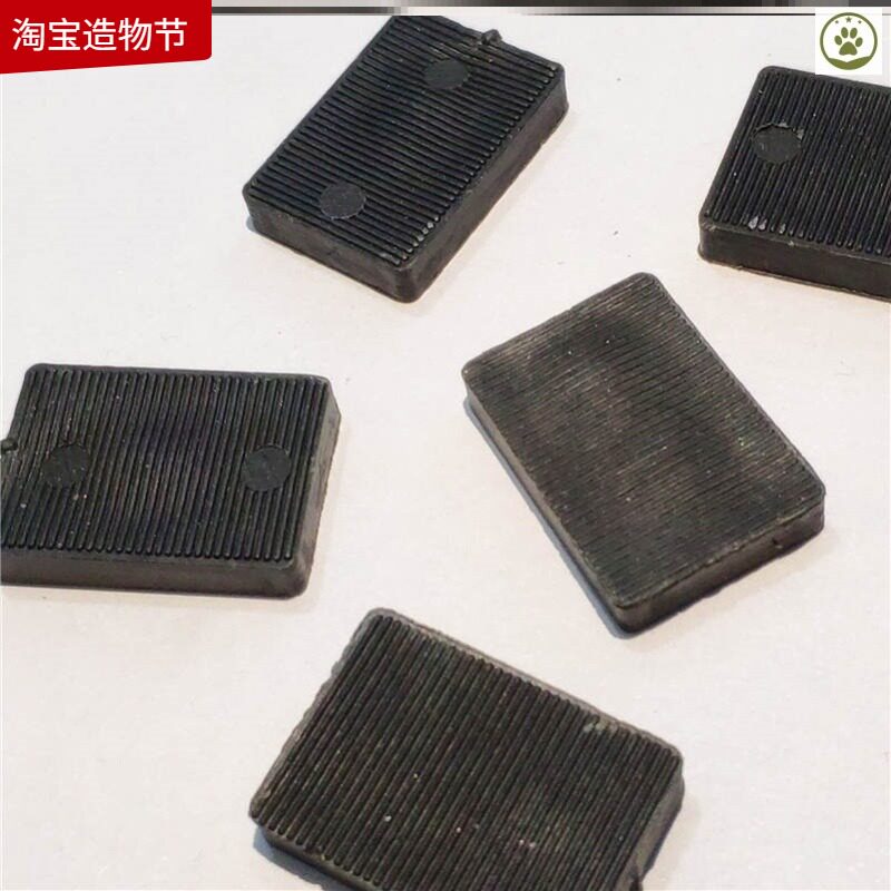 6mm thickness solid gasket Door and window tempered glass fixed mounting pad Plastic pad height block clip support accessories