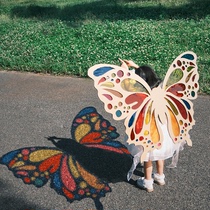 diy light and shadow butterfly wings material package childrens colored cellophane handmade transparent film colorful light-transmitting plastic sheet
