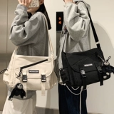 Вместительный и большой мужской шоппер, сумка на одно плечо, подходит для студента