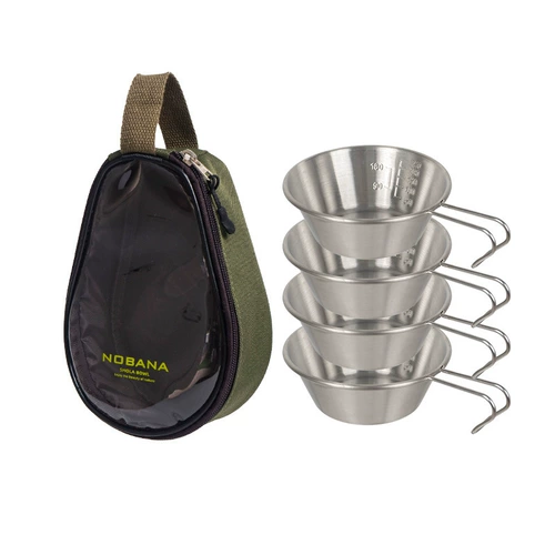 Дорожный портативный комплект из нержавеющей стали для кемпинга, посуда для путешествий