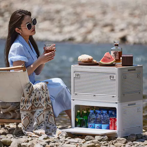 Складной ящик для хранения для кемпинга, вместительная и большая коробка для хранения для авто