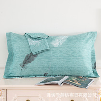 Chen set is sinking and the whole head is covered with silk cover Qianyanfang commercial pillowcase brushed twill pillowcase single double