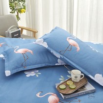 Chen set is sinking and the whole head is covered with bedding set ready-made pillow case student simple pillow cover single letter