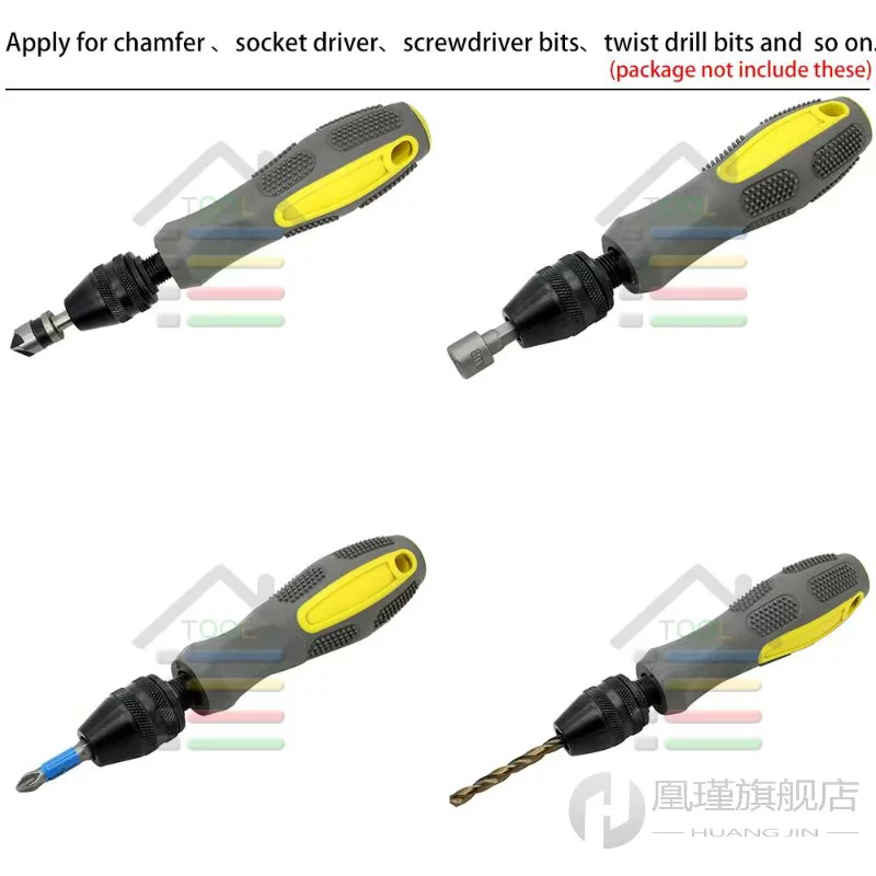 New Pin Vise Model Handle Hand Drill Screwdriver Keyless Chu