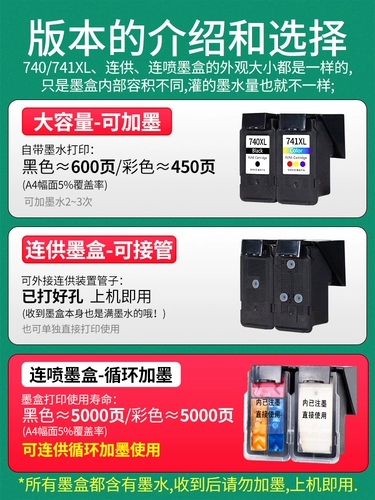 Canon 740 Ink Box 741 MX377 437 517 397 537 MG2270 2170 3270 3570