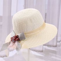New 100 lap hat children Summer round face sunscreen Foldable beach sun hat tourist straw hat fisherman hat basin cap