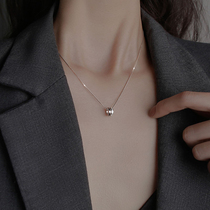 Small waist necklace female summer design sense high grade sterling silver does not fade 2021 New light luxury pendant exquisite choker