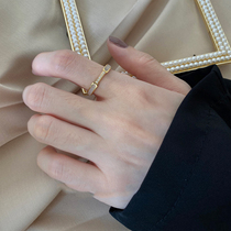 Ring female niche design light extravagant and delicate pure silver fritillary ring finger ring 2022 New wave advanced feelings not to fall color