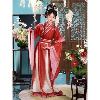 Original wei and jin feather sleeve film and television costumes south
