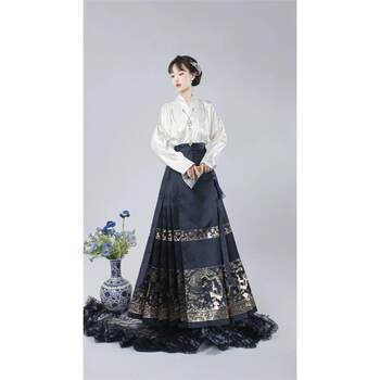 Original ming dynasty hanfu women’s national style new style