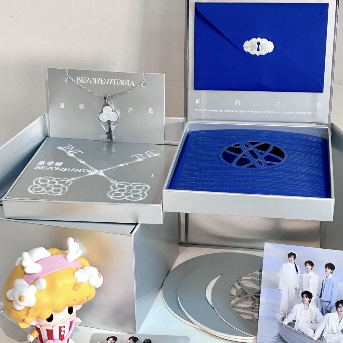 TNT third album "Triple Tower" "Grow Up Together" album Echo Key NFC necklace with backing card and lyric sheet