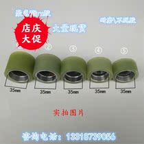 Rubber wheel iron core coated rubber wheel double bearing wheel abrasion resistant non-degummed manufacturer direct power drum polyurethane rubber roller