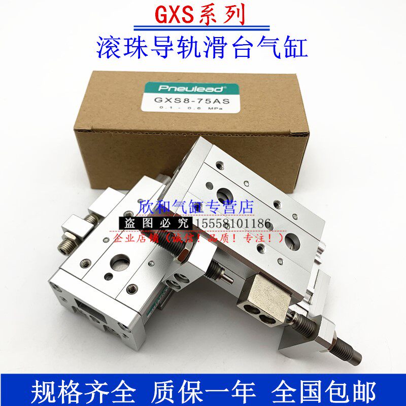 Newlide Ball bearing slipway cylinder GXS12-10 20 30 30 50 50 75 100-AS AT A BS BT