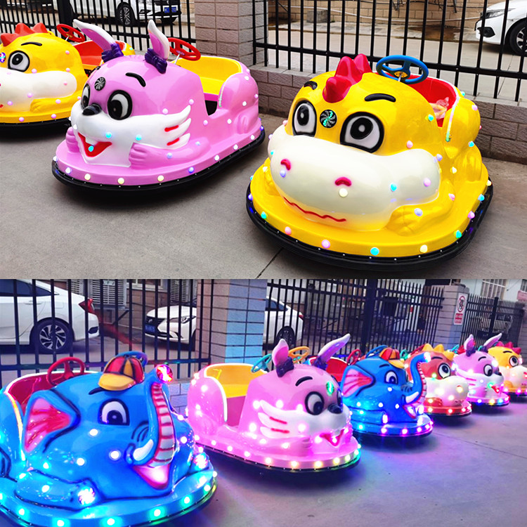 Square Pleasure Bumper Car Mall opening Double Timing Throttle Electric Toy Car Scenic Dinosaur Elephant car