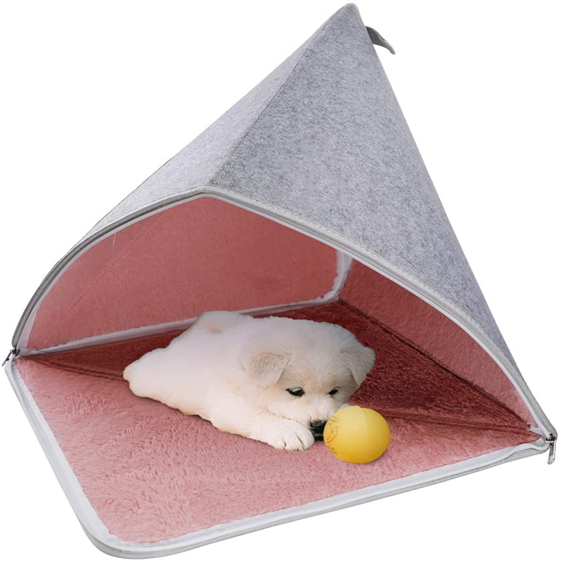 Cat litter felt cloth four seasons universal yurt semi-enclosed kitten kennel house removable pet supplies