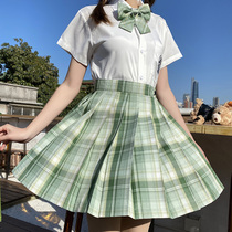 JK uniform skirt genuine Kasuga system department kindergarten school uniform short sleeve set elementary school students summer class uniform pleated skirt