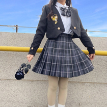 Original orthodox JK uniform academy style blazer short student set womens junior high school uniform school uniform pleated skirt
