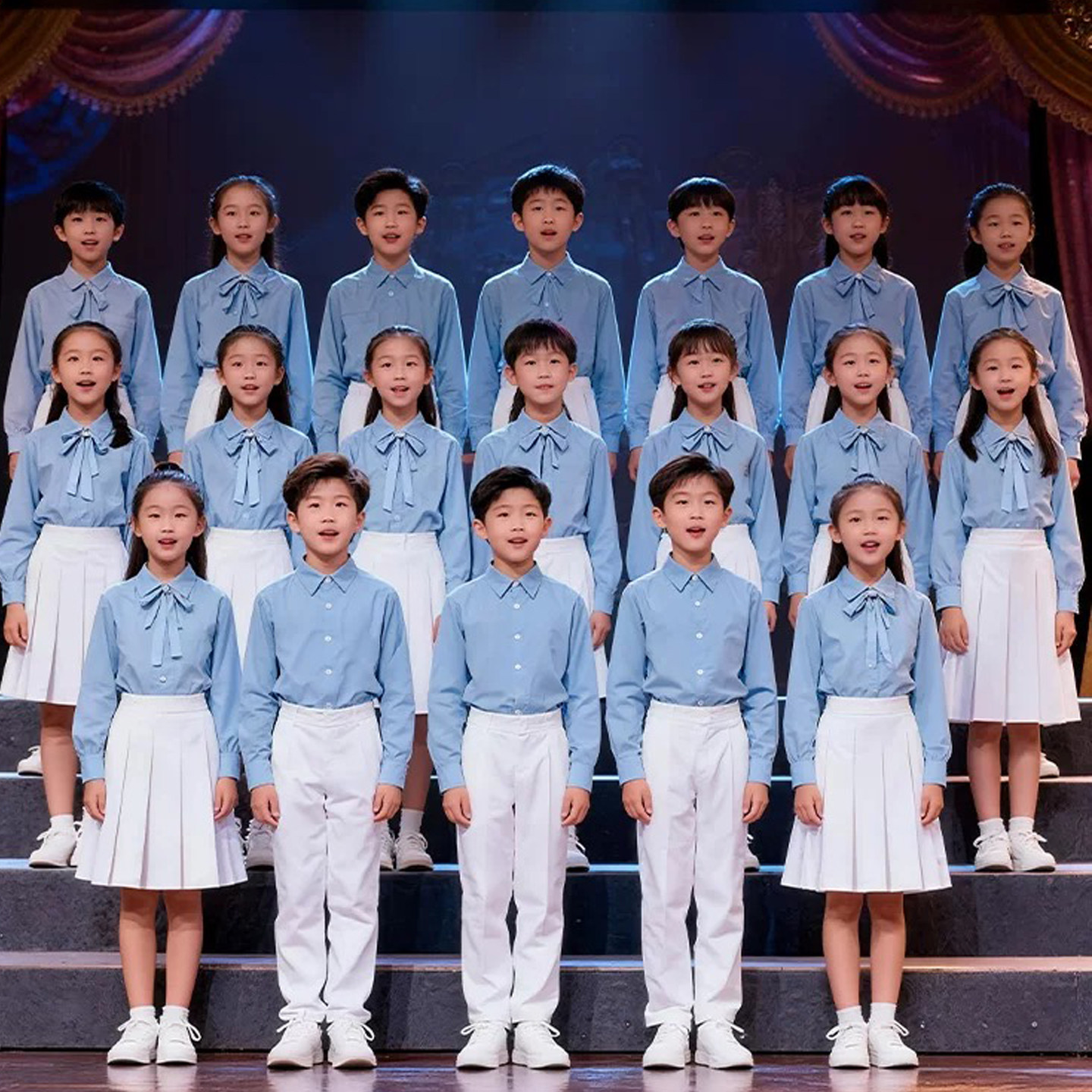 Children's chorus recitation speech costumes