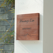 Online Red Wind Listed Custom Wooden Shop Billboard Store Sign Studio Clothing Shop Coffee Shop Decoration New