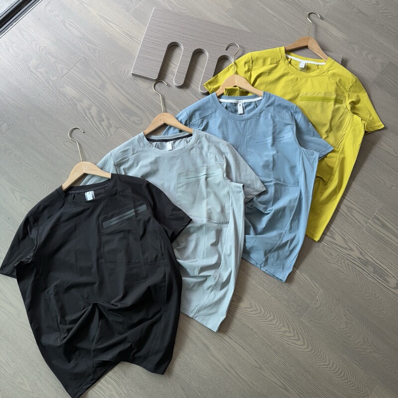 Summer Men's Outdoor Anti-Uv Cotton-Like Moisture-Wicking 7A Antibacterial Round Neck Short-Sleeved Quick-Drying T-Shirt-8351