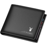 Playboy, короткий бумажник, кожаный тонкий кошелек для водительских прав, из натуральной кожи, коллекция 2023, подходит для студента