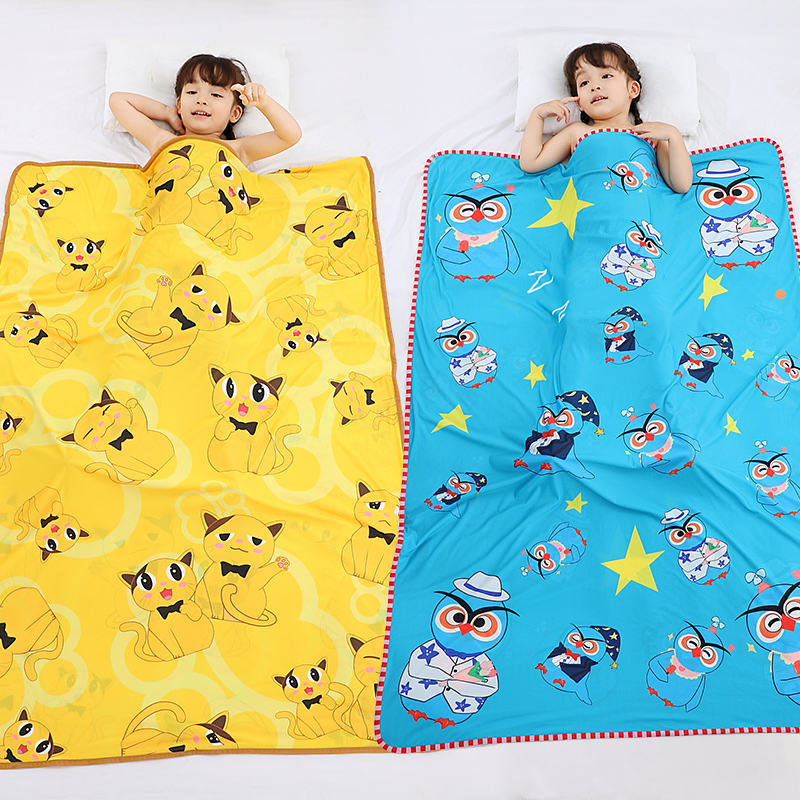 Baby Ice Silk Blanket Baby Cover Blanket Summer Cool Quilt Summer Thin Bean Blanket Newborn Child Cold Sensation Blanket Air Conditioning Quilt