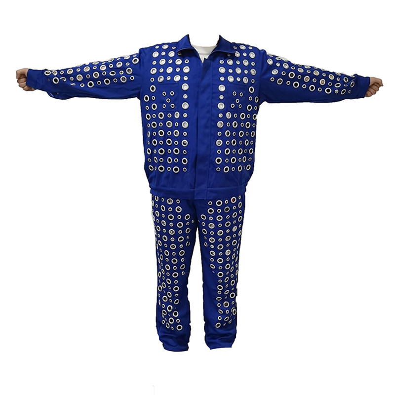 Glass anti-cut labor protection clothing men and women denim apron work clothes outdoor breathable glass factory special protective clothing