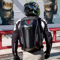 Motorcycle Rider double shoulder backpack Denny S Locomotive Riding Helmet Full Helmet Bag Waterproof Charcoal Fiber Hard Shell Backpack Tide