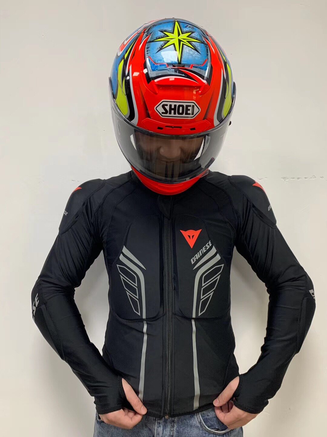 Riding Denis Four seasons male and female universal protective clothing close-fitting protection 7 pieces of protection shoulder protector and elbow protection