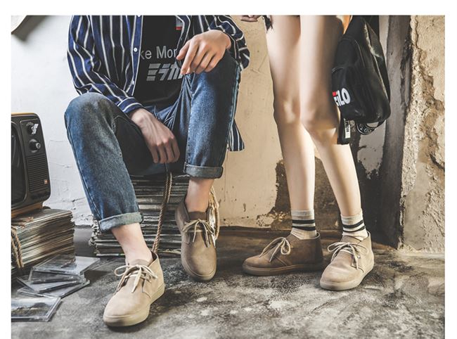 Thu đông Martin boots da nam retro giày cao cổ giày thể thao Phong cách Anh giúp các cặp đôi giản dị thời trang giày cao cổ - Giày ống