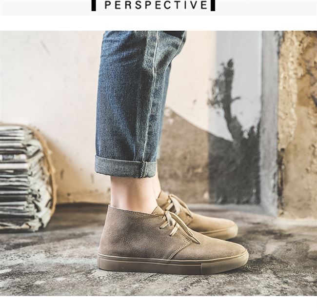 Thu đông Martin boots da nam retro giày cao cổ giày thể thao Phong cách Anh giúp các cặp đôi giản dị thời trang giày cao cổ - Giày ống