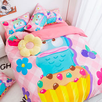 Hangyodon Four Pieces Three Lili Gull Half Fish People Moving Comics Bedding Personality Quilt Cover Bed Linden Kit