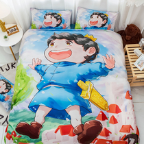 Kings ranking of four sets of princes Poggie cartoon cute cartoon quilt cover bed linen 0 9m 1 8m kit