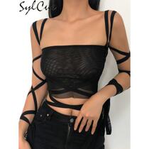 Sylcue Summer Unique Design Sense Abstinence Ties Girl-Tie S