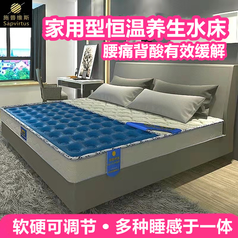 Spvis Health Function Water Mattress Heating Double Home Intelligent Thermostatic Soft Crystal Mattress Premium Waterbed