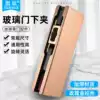 Solid titanium frameless glass door clip Floor spring down door clip accessories Rose gold word clip Tempered glass short door clip