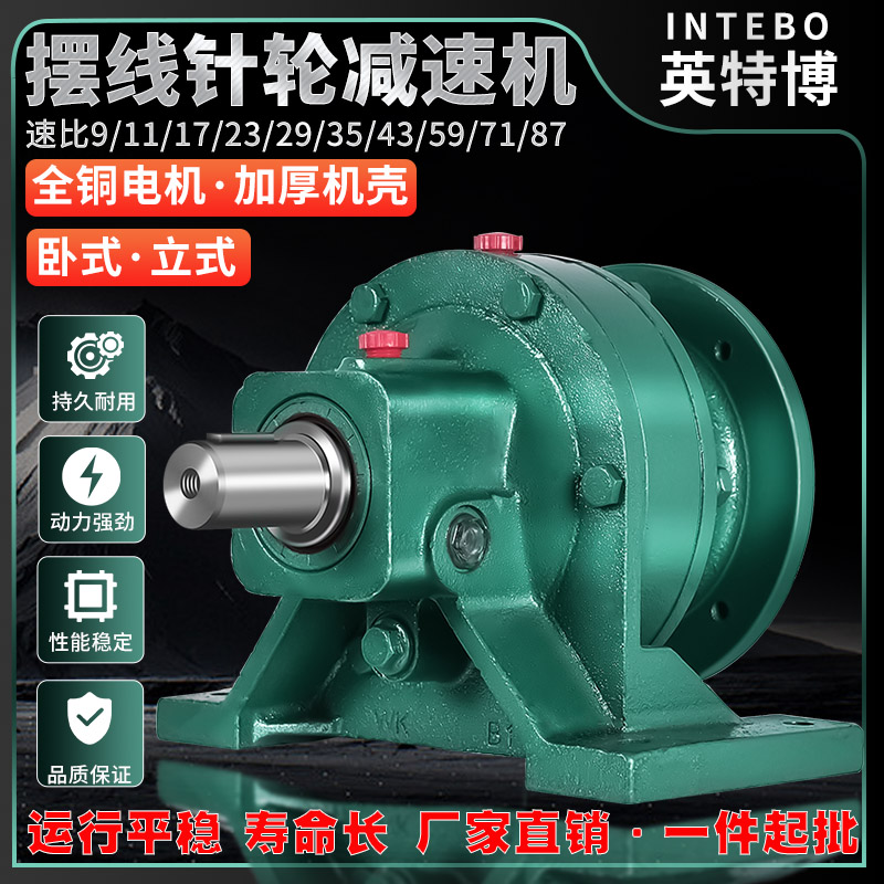 Interbo cycloidal pin wheel reducer horizontal vertical small transmission pendulum planetary gear reducer