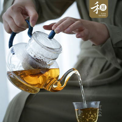 Taiwan Heware glass teapot new Dagong lamp pot resistant to high temperature cooking old white tea special Pu'er cooking dual-use