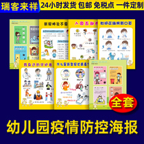 A poster for the prevention and control of kindergartens