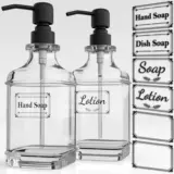 Стеклянный санитайзер для рук, тара из нержавеющей стали, бутылка, мыло, шампунь